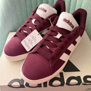 ADIDAS Tennis-New-Men's Maroon/White Grand Court Alpha 00s Shoes IH3845-Sz 11.5